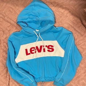Levi's colourblock hoodie with cinched waist